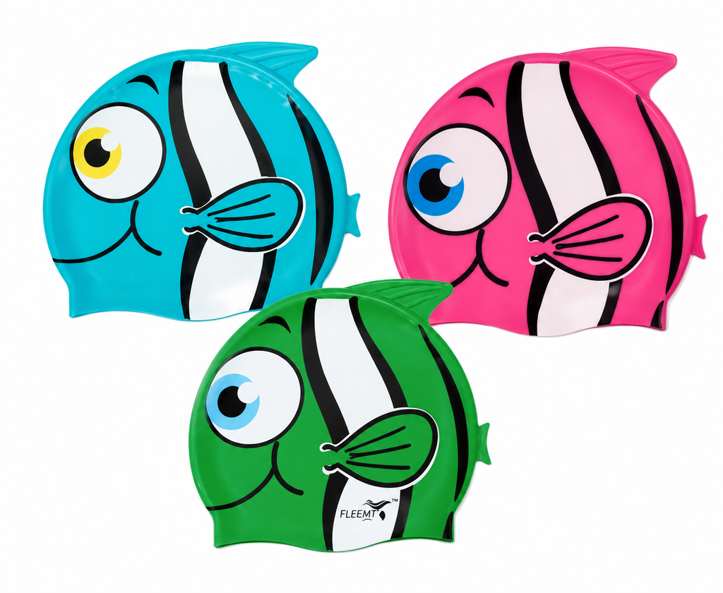 Gorra de Natación Infantil (diseño peces)