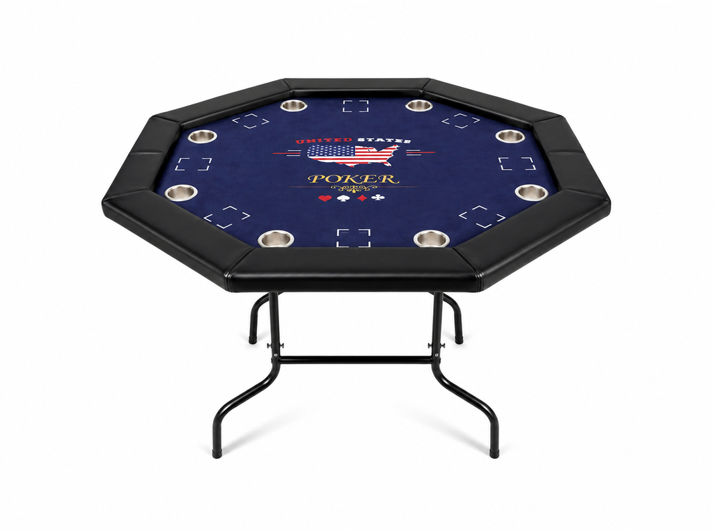 Mesa de Póker Plegable para 8 Personas