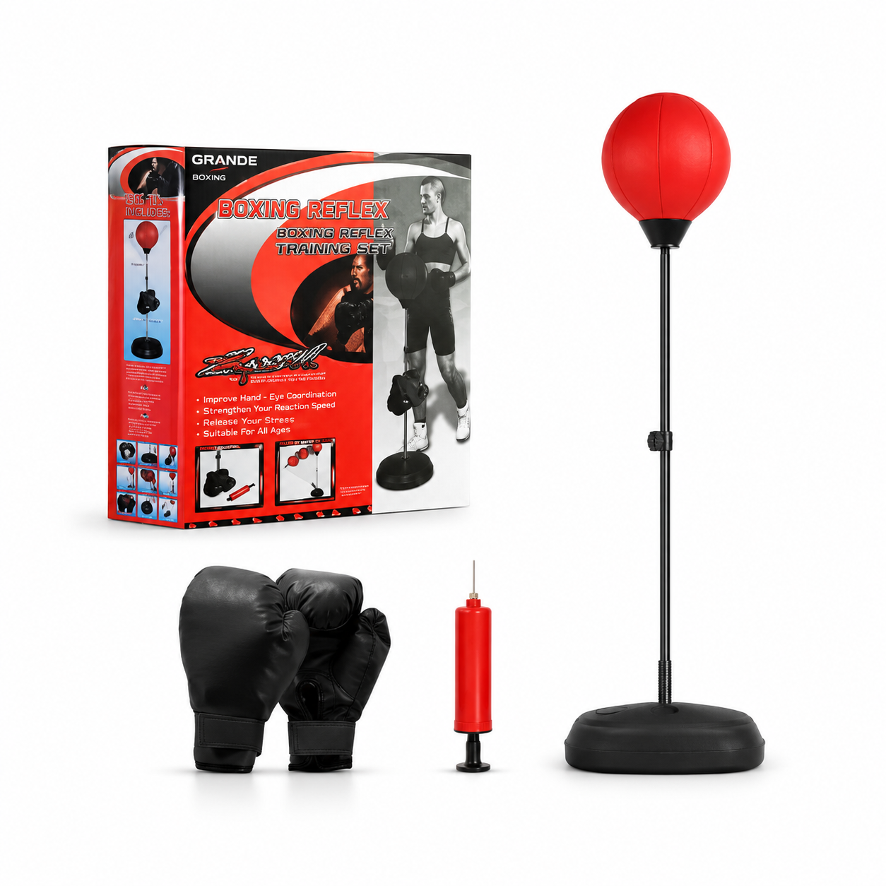Set Puching Ball para Niños + Guantes