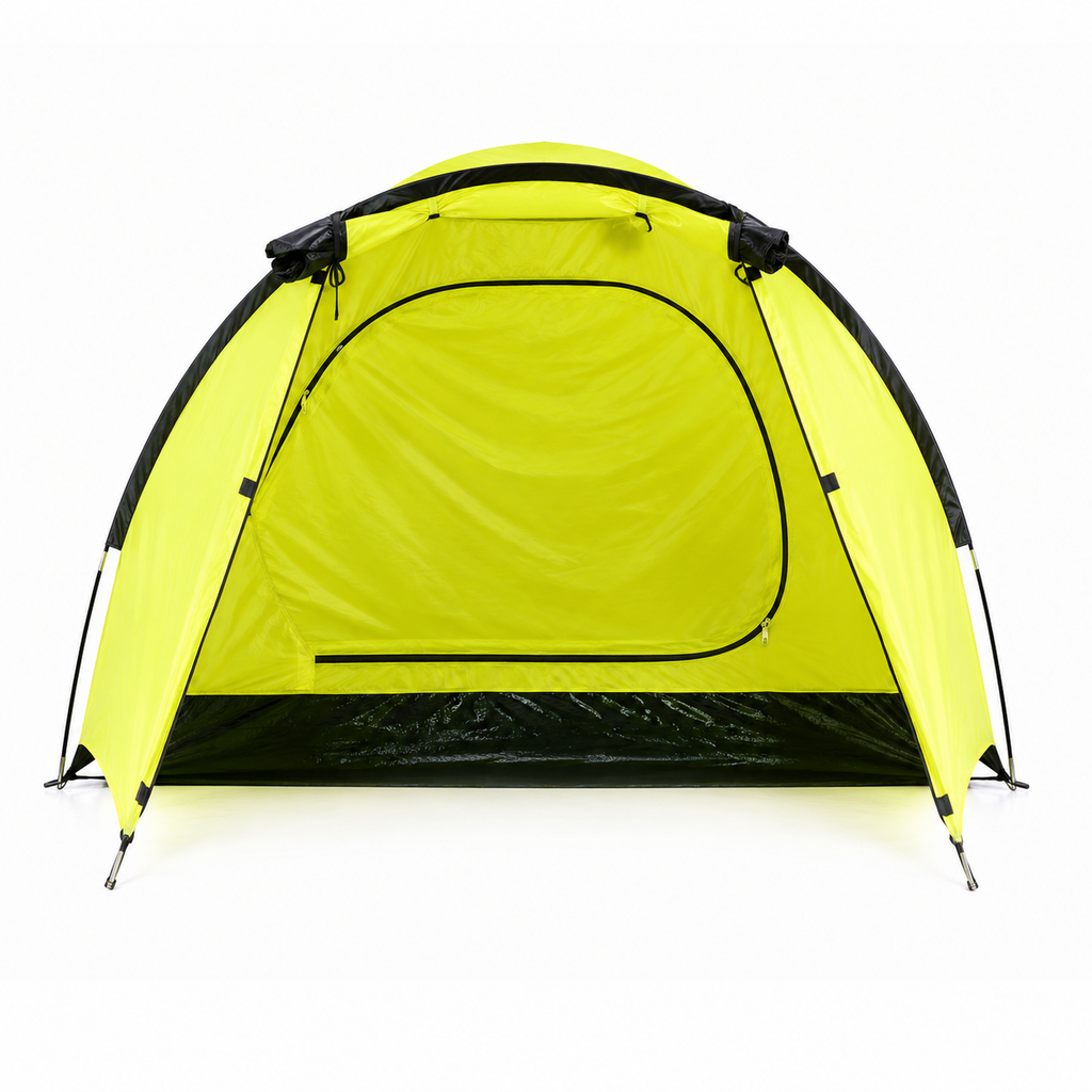 Carpa Hawapi Wasi 2 Personas con Sobretecho – Verde Flúor