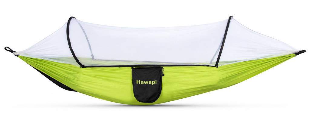 Hamaca Colgante Hawapi Samay con Mosquitero – Verde Flúor